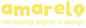 Logo Amarelo Marketing - Sendo a Letra 'O' uma lâmpada